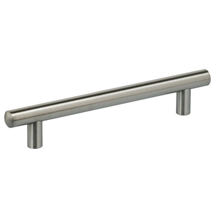 Omnia 9465 Modern Cabinet Pull, Finish-Satin Stainless Steel