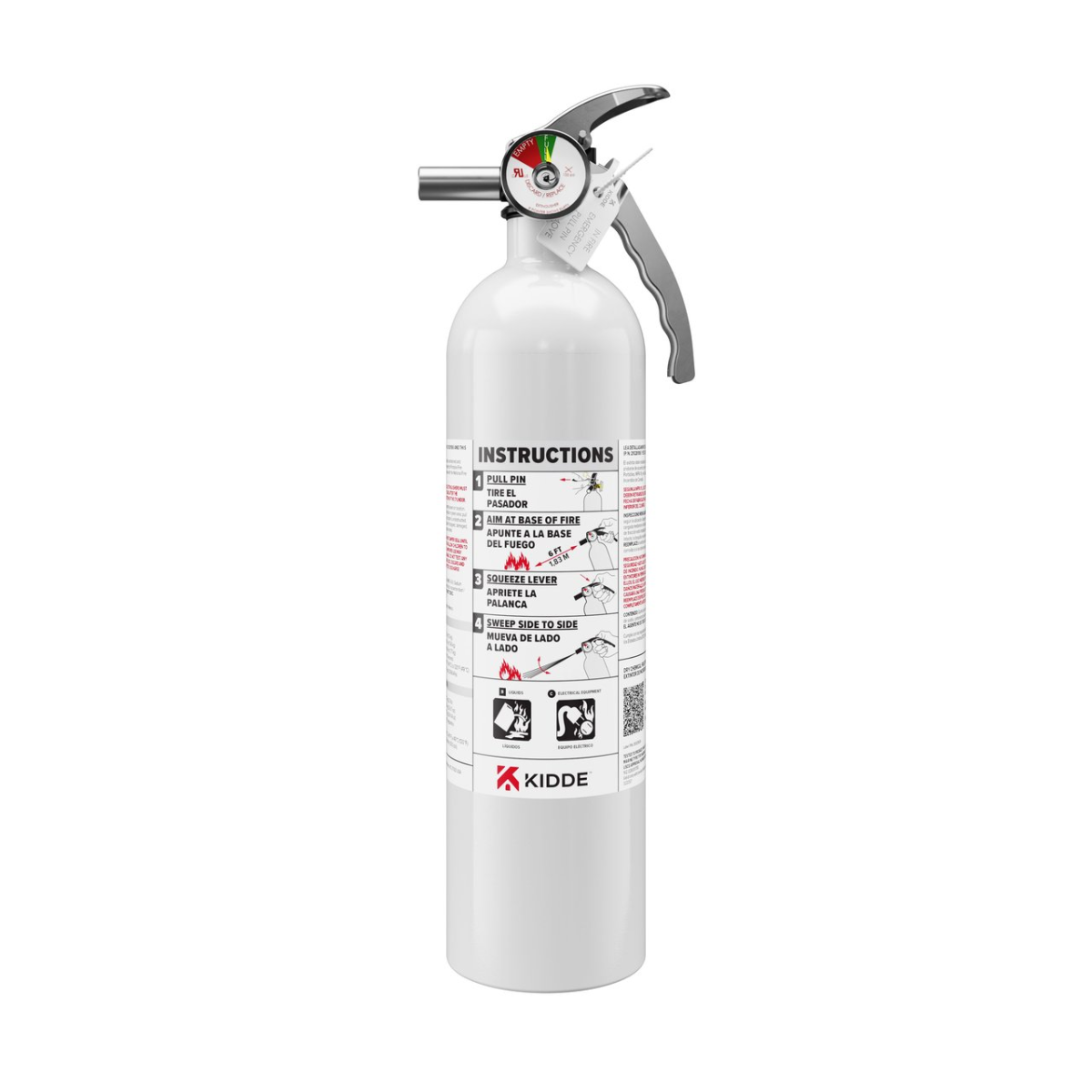 Kidde Mariner10 Fire Extinguishers 2.9 - nylon Strap bracket - white, Disposable