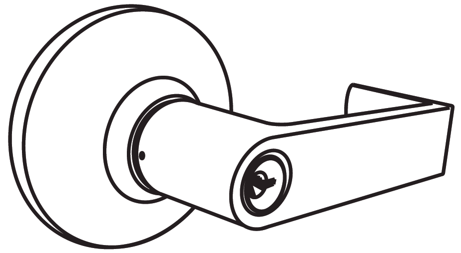 Cal-Royal CALYPSO Series Extra Heavy Duty, Grade 1 Cylindrical Leverset, Satin Chrome