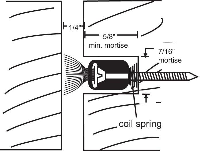 NGP 143P Surface Mounted, Adjustable Mortised Astragal w/ Pile Seal