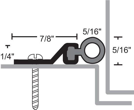 NGP 160S Silicone Perimeter Mill Door Seal Weatherstrip Set