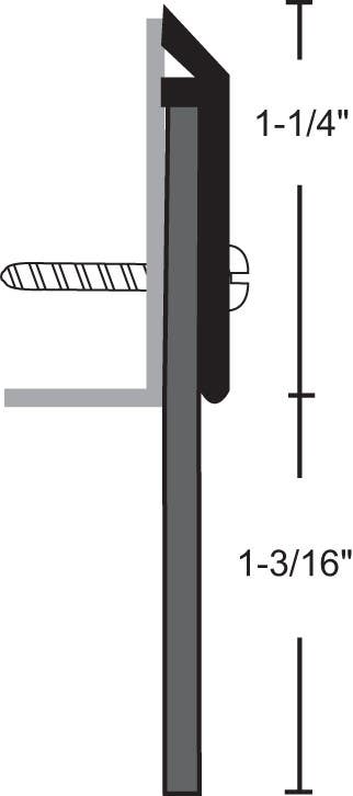 NGP 199N Neoprene Door Sweep