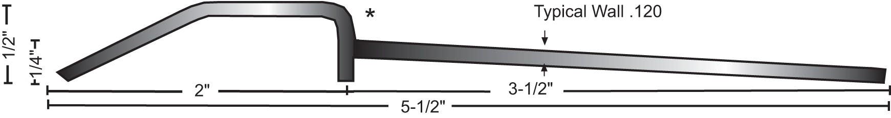 NGP 896SS ADA Compliant Stainless Steel Threshold