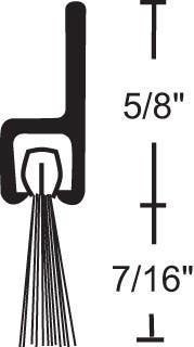 NGP A605 Nylon Brush Seal or Sweep