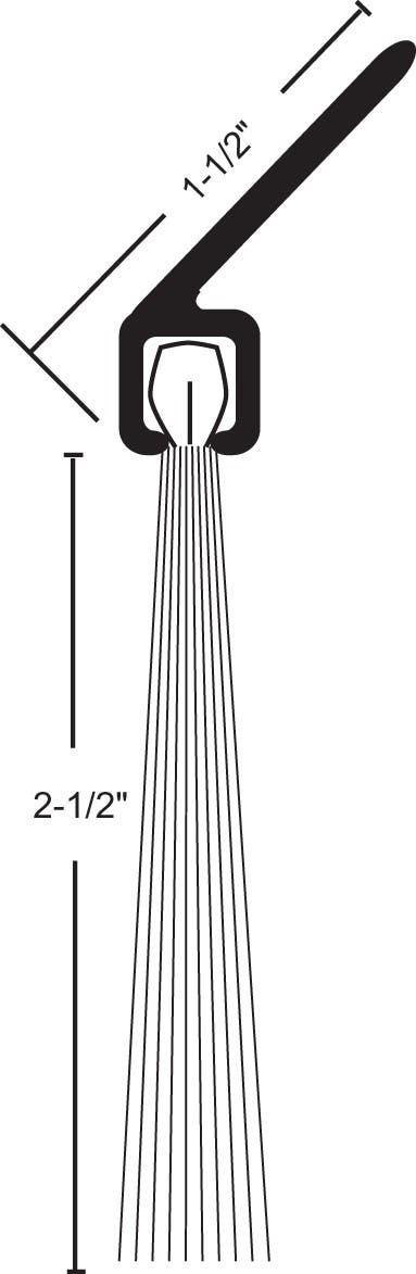 NGP H623Nylon Brush Perimeter Seal