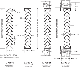 NGP L-700BF Gray Primer No Vision Steel Louvers