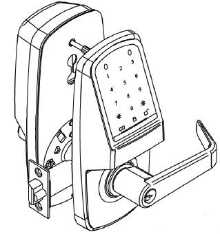 Cal-Royal CR6000/AT6000/SPA6000 CR6000 Series Heavy Duty Digital Touch Screen Door Lock,Function-Entrance