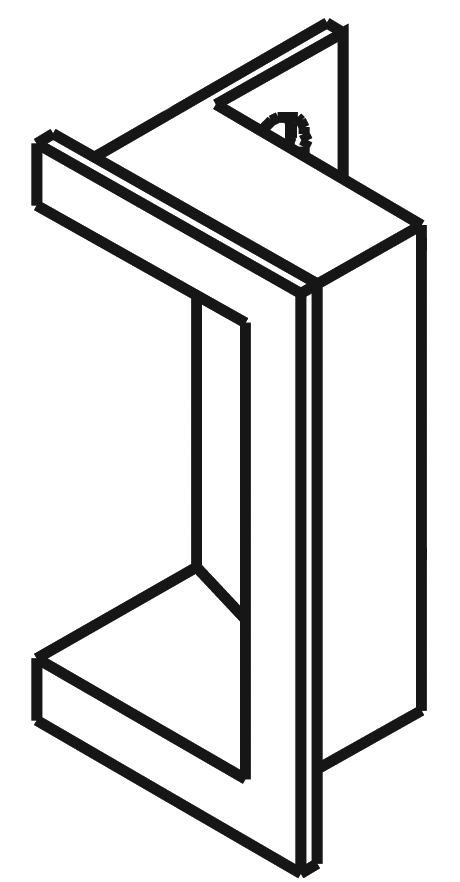 HES 7000-106 Keeper Pocket Adapter for Electric Strikes