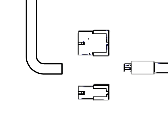 HES K200 / KS200 System Side Interface Cable: 12 Foot 12 Conductor and Molex one end