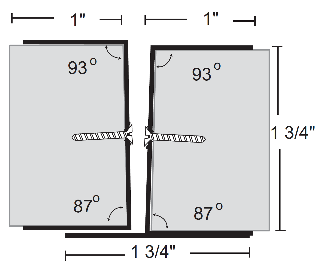 NGP 552 Beveled Edge Astragal on Active Leaf