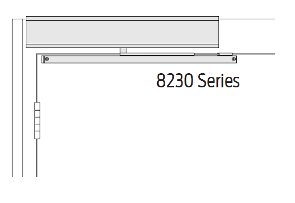 Falcon 8200 Series Automatic Door Operator, Finish-Aluminum