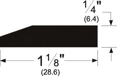 Pemko E199/196A Heavy Duty Door Bumper w/ Solid EPDM