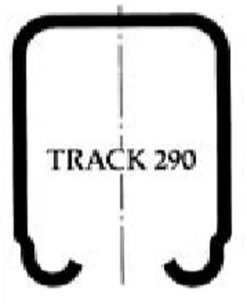 Pemko 290 Henderson Galvanized Steel Track For Sliding & Folding Door