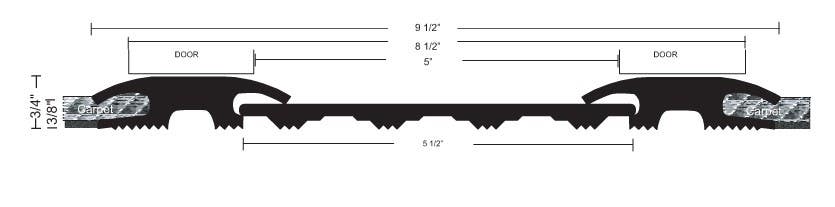 NGP 402x400x402 Communication Door Threshold