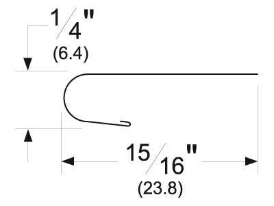 Pemko 61 Hook with Nails