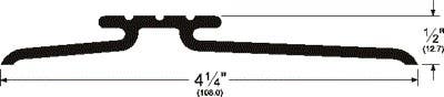 Pemko 114 Interlocking Threshold w/ 61 J-Hook, 4-1/2" W x 1/2" H