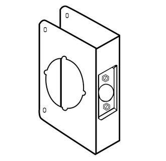 Don-Jo 61-CW Wrap Around For Cylindrical Door Locks with 2-1/8" Hole