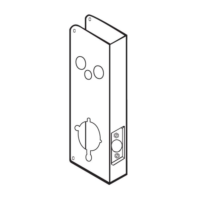 DON JO 93-KV-S-CW Wrap Around, Finish-Stainless Steel Satin