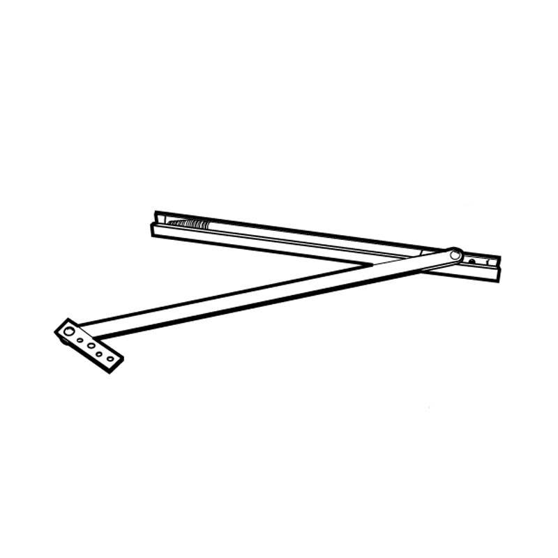 Don-Jo 3023 Concealed Stop, Satin Stainless Steel Finish