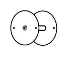 Don-Jo BF-135 Hole Filler Plate, 3 3/4" Diameter