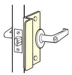 Don-Jo OSLP-107 Latch Protector, Satin Stainless Steel Finish