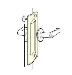 Don-Jo PLP-111 Latch Protector, Satin Stainless Steel Finish