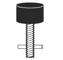 Don-Jo 1462 Detention Stop, Black Finish