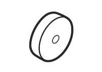 Don-Jo 1610  Door Silencers Gray