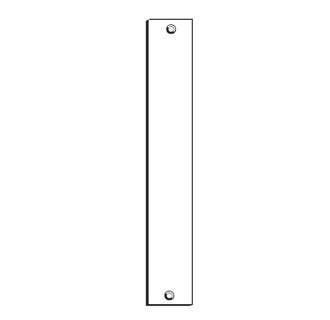 Don-Jo LW-86-BP Mortise Edge Filler, Finish -Brass Plated