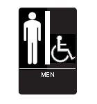 Don-Jo HS-9060-01 A.D.A. Signs, Brown Finish