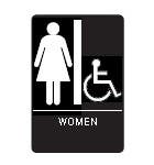 Don-Jo HS-9060-05 A.D.A. Signs, Brown Finish