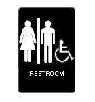 Don-Jo HS-9060-32 A.D.A. Signs, Brown Finish