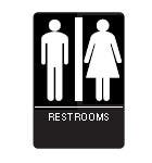 Don-Jo HS-9070-03 A.D.A. Signs, Blue Finish