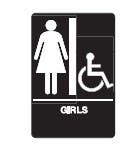 Don-Jo HS-9070-08 A.D.A. Signs, Blue Finish