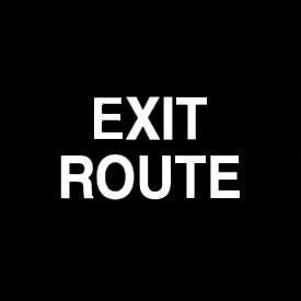 Don-Jo HS-9070-34 Exit Route ADA Sign|