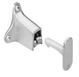 Rockwood 490 Door Holder & Stop, Satin Chrome Plated Brass Finish