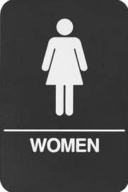 Rockwood BFM685 BFM Series ADA Molded Plastic Bathroom Restroom Sign