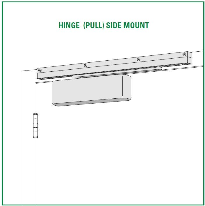 LCN 4510T Series Heavy Duty High Security Track Door Closer