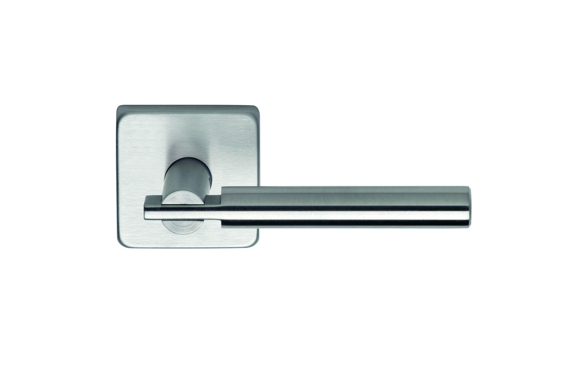 Omnia 25S/00 Modern Apartment Stainless Steel Latchset with Square Rose
