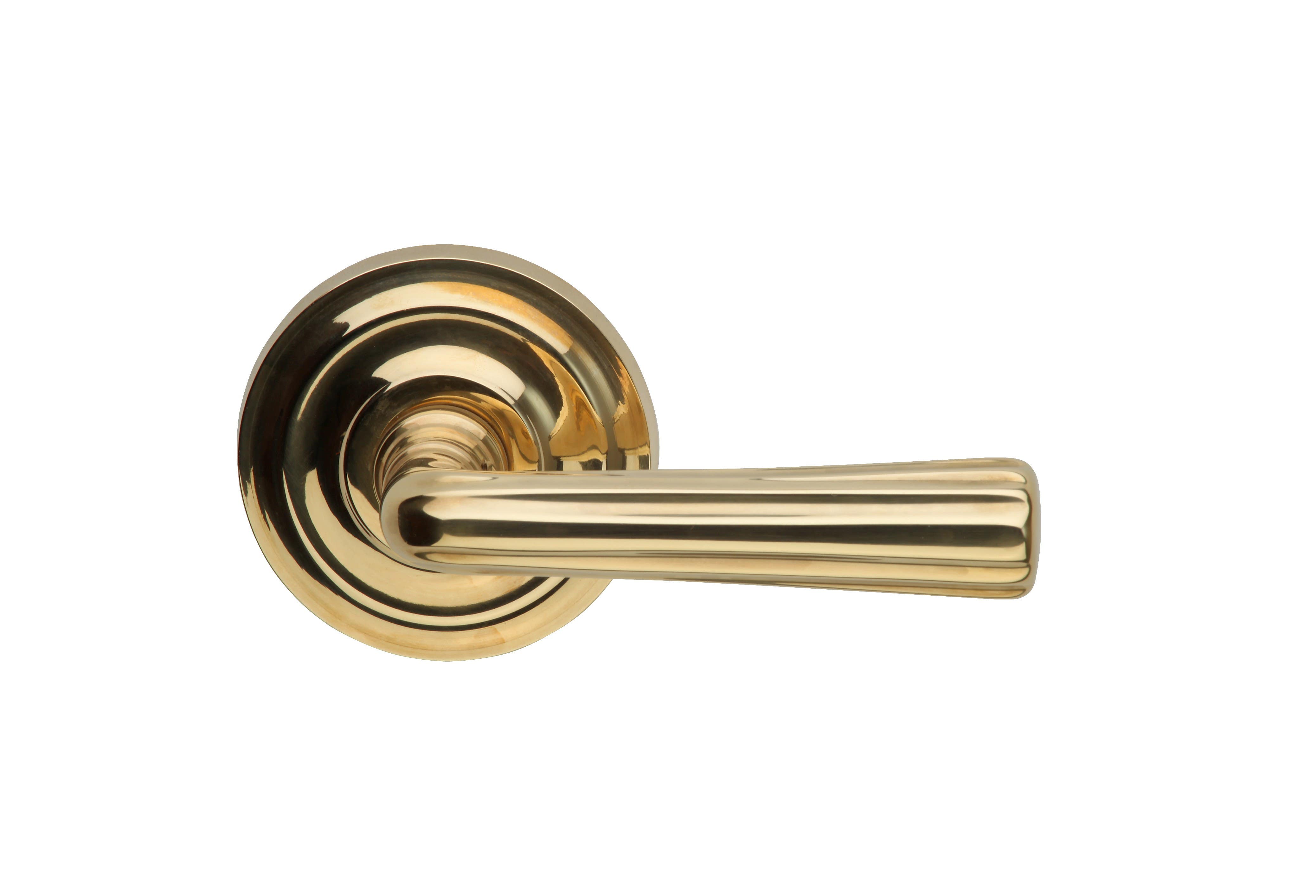 Omnia 706 Interior Traditional Lever Latchset - Solid Brass