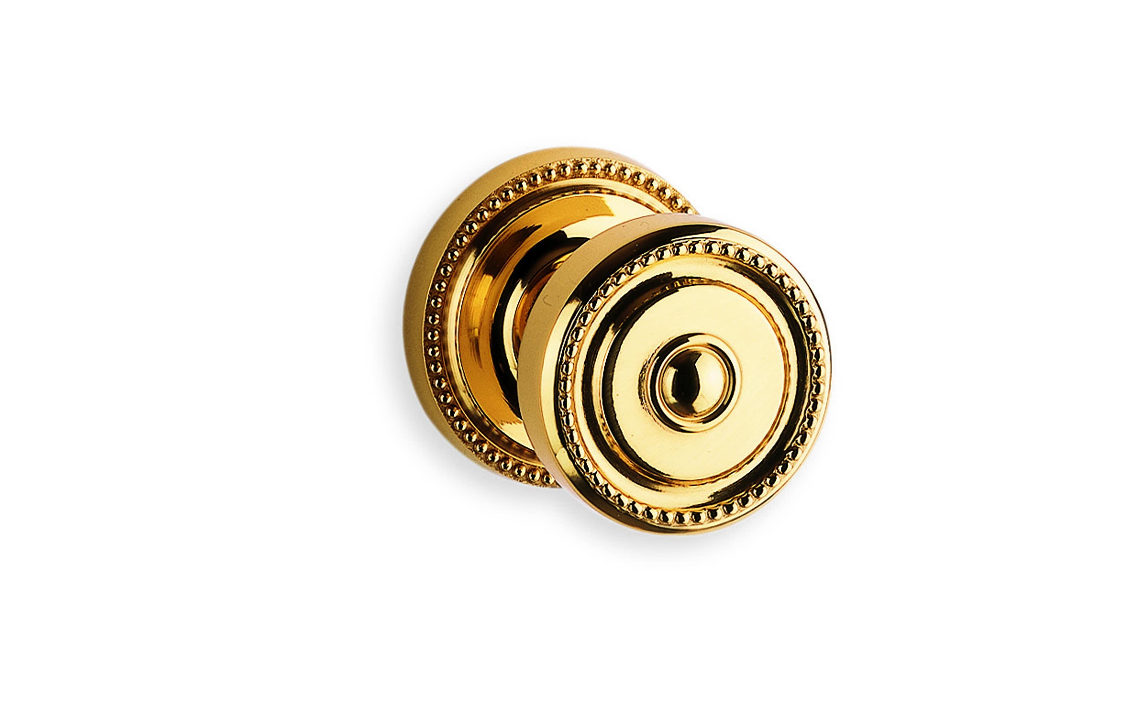 Omnia 430 Interior Traditional Knob Latchset - Solid Brass