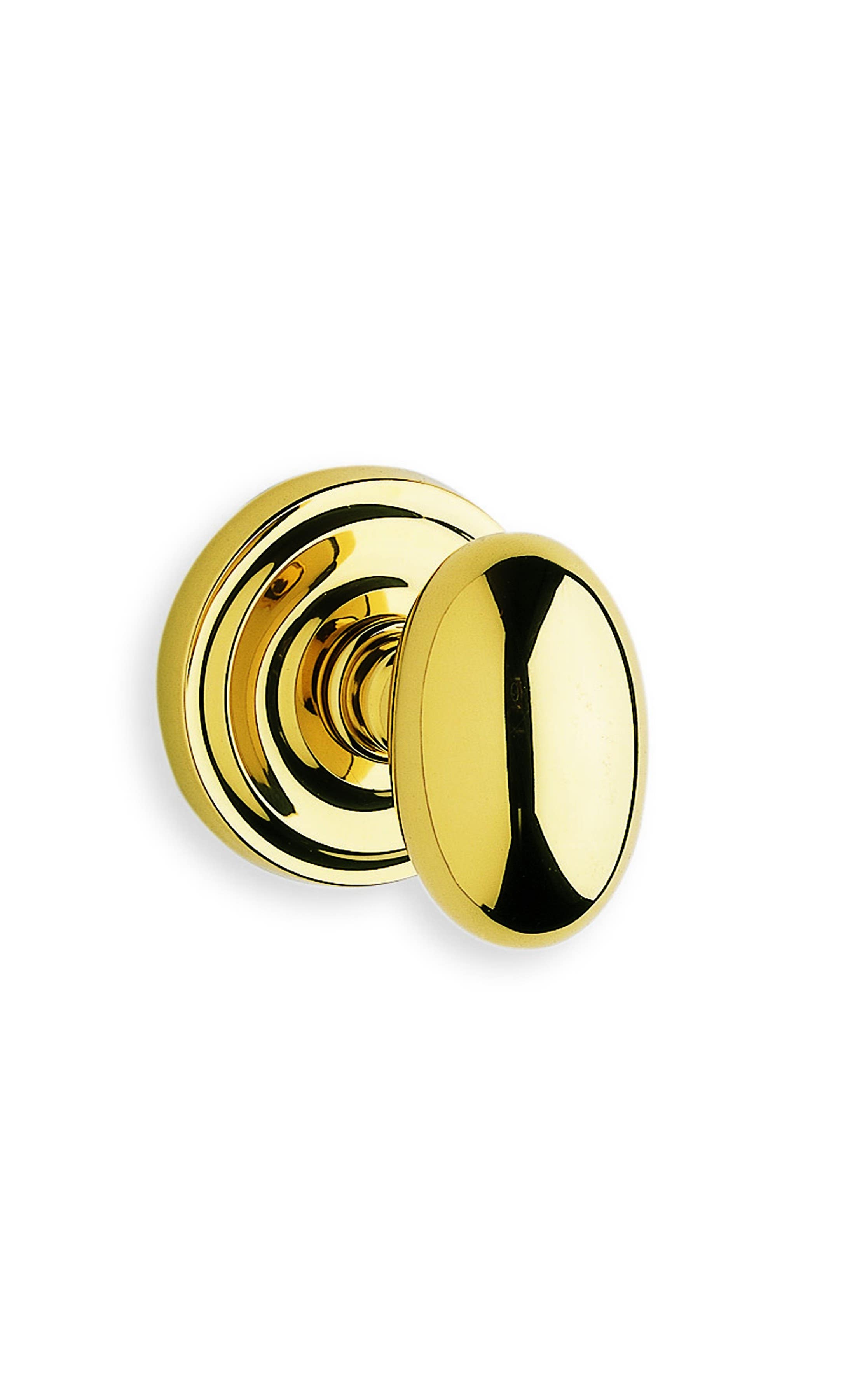 Omnia 432 Interior Traditional Knob Latchset - Solid Brass
