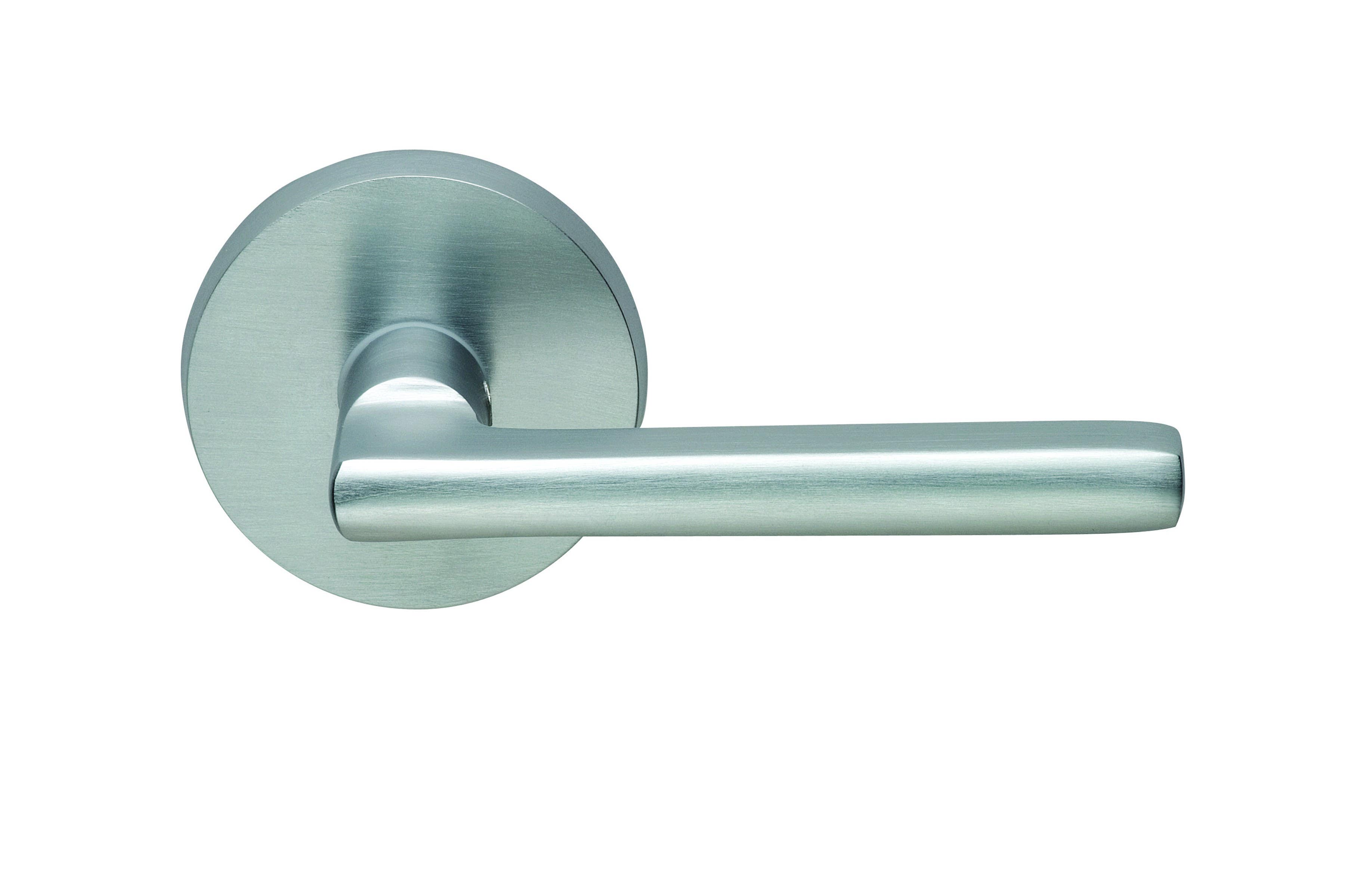 Omnia 943 Interior Modern Lever Latchset - Solid Brass