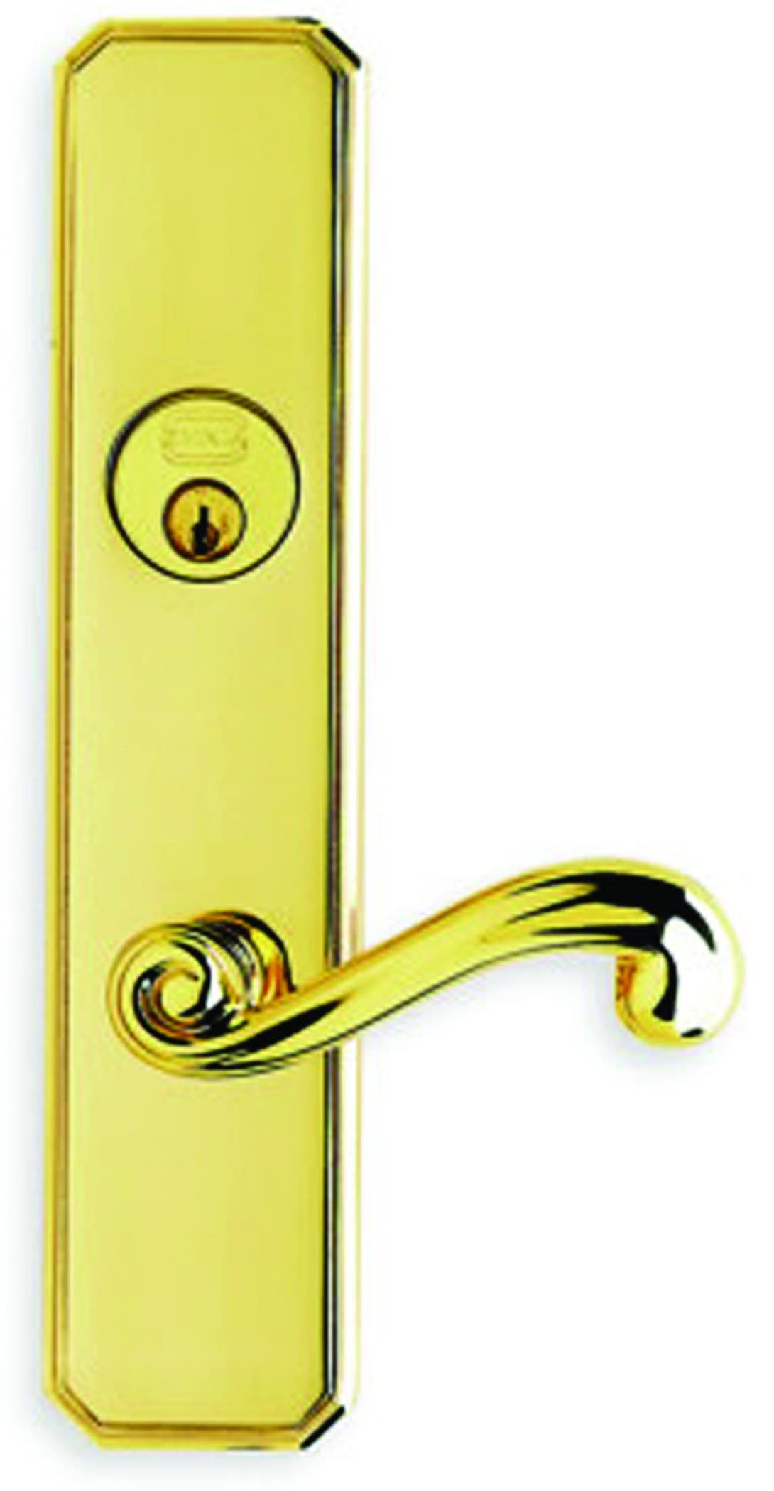 Omnia D11055 Exterior Traditional Deadbolt Entrance Lever Lockset - Solid Brass