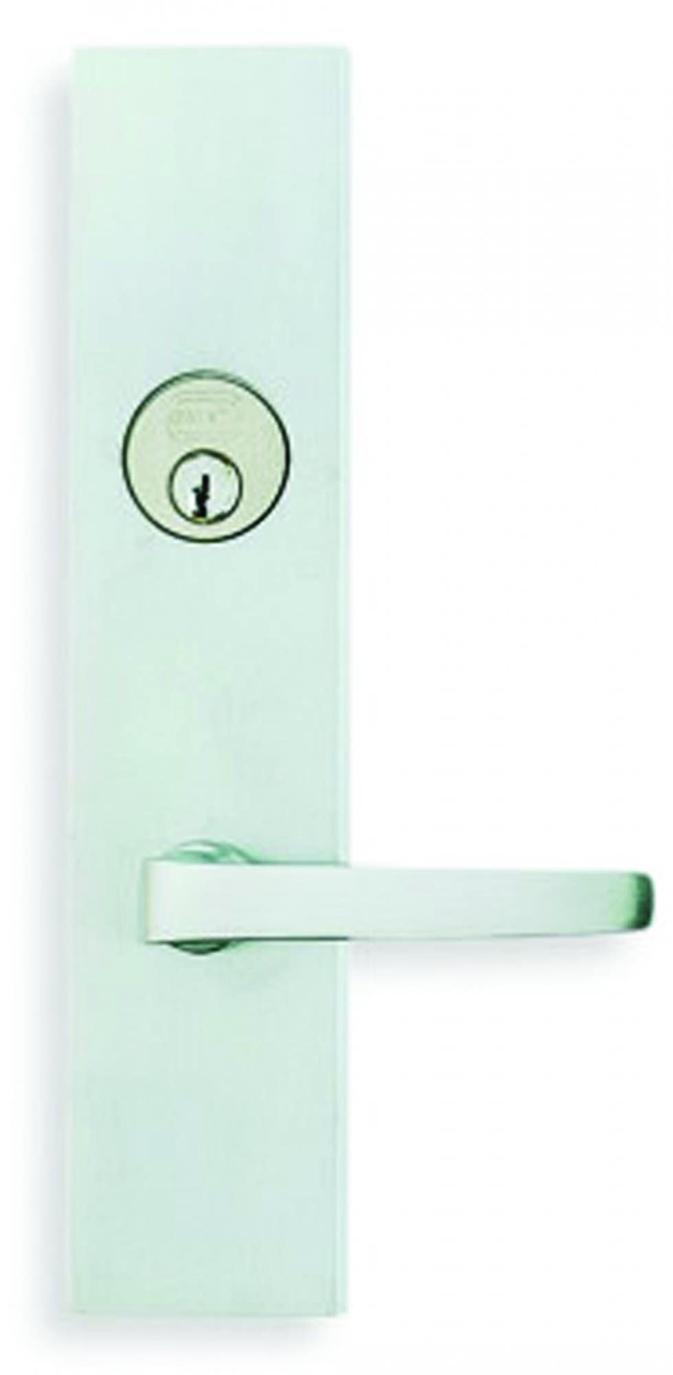 Omnia D12036 Exterior Modern Deadbolt Entrance Lever Lockset - Solid Brass