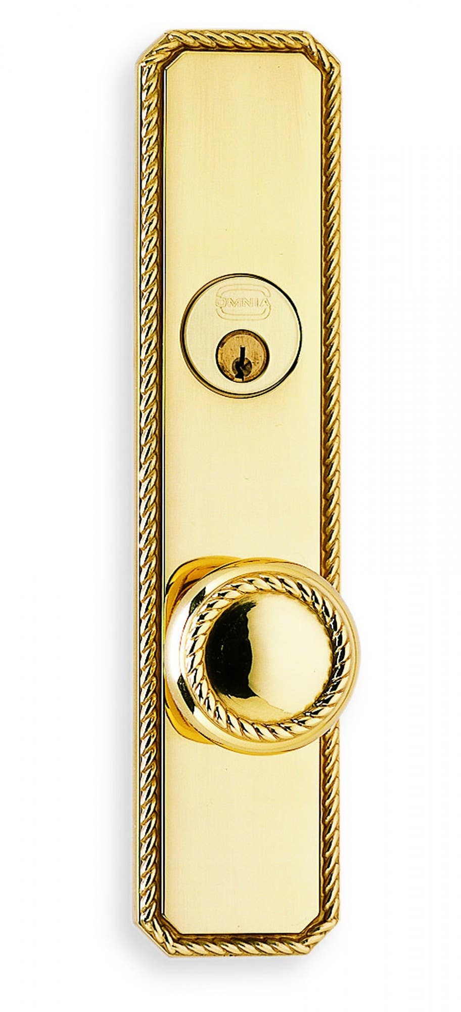 Omnia 24441 Decorative Rope Door Knob Mortise Lockset