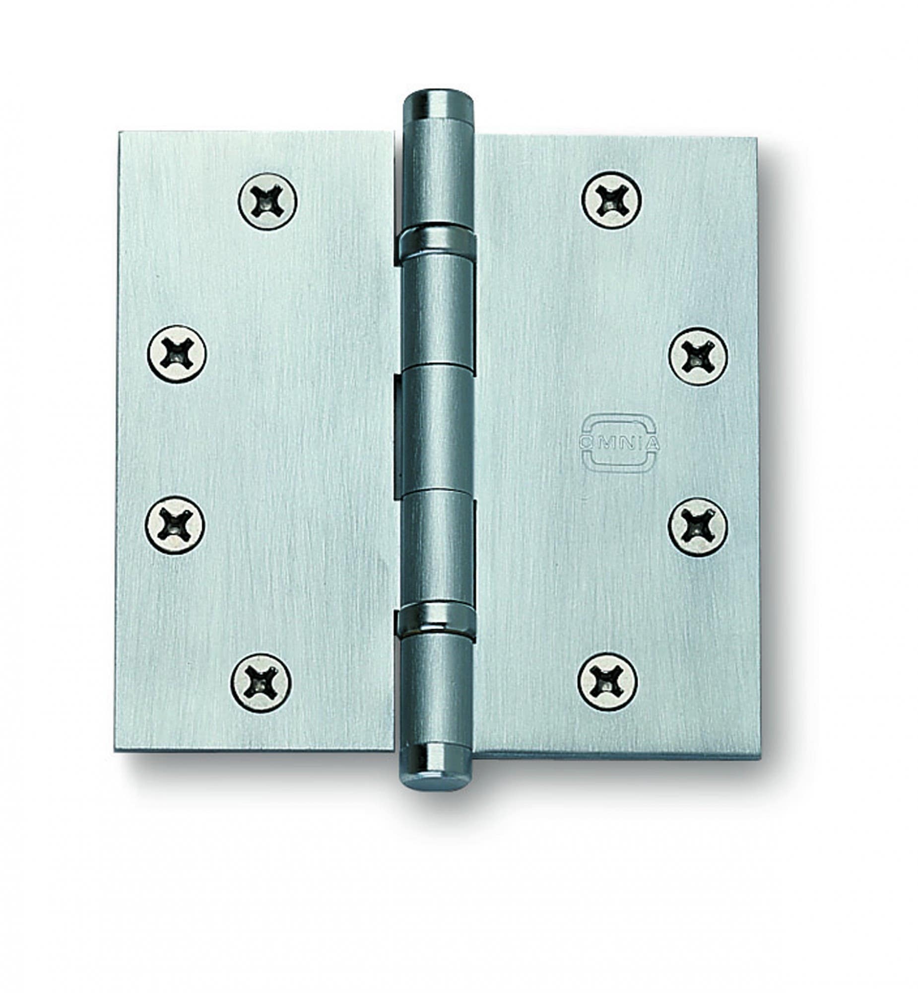 Omnia 985BB/45BTN 4-1/2" x 4-1/2" Ball Bearing, Button Tip Hinge