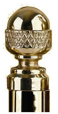 Omnia 085/ACN2 Solid Brass Acorn Hinge Finial (1 Pair)