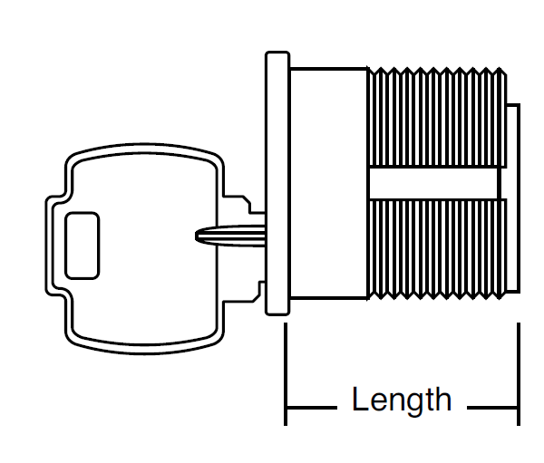 Falcon MA Series Conventional Rim and Mortise Cylinder