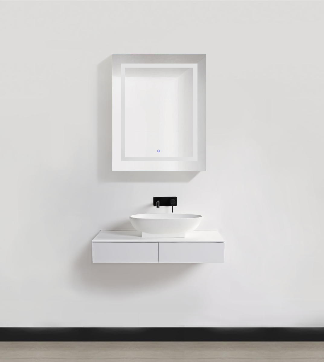 Krugg SVANGE2430 LED Medicine Cabinet w/Dimmer & Defogger